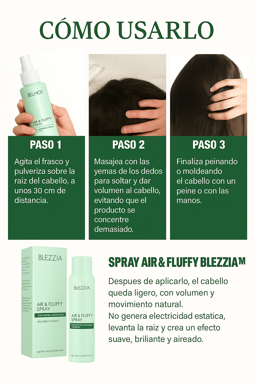 Shine Spray — Volumen, Fijación y Brillo sin peso