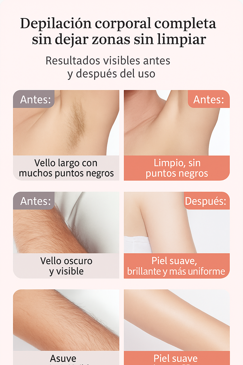 Deplipro - Depiladora portátil con Doble cabezal